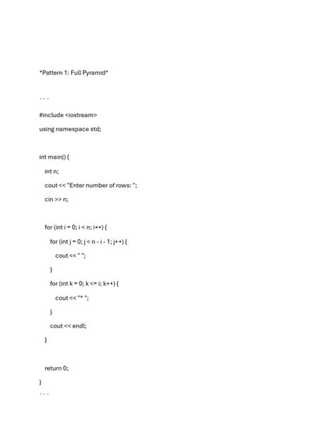 Image result for Basic Pattern Printing in Programming