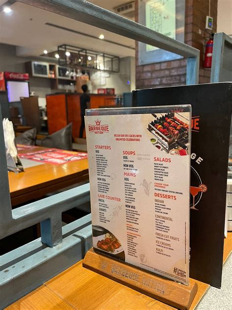 Menu at Barbeque Nation, Manipal