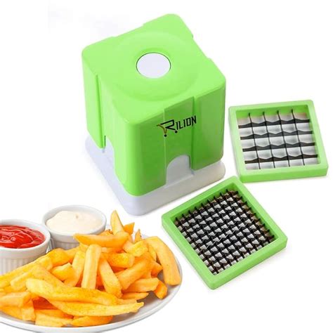 RILION French Fries Cutter/Finger Chips/Potato Chip Maker/Dicer/Potato ...