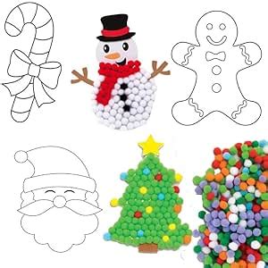 Monkey Minds - Christmas Magic - Pom Pom Craft Box - Educational Toy ...