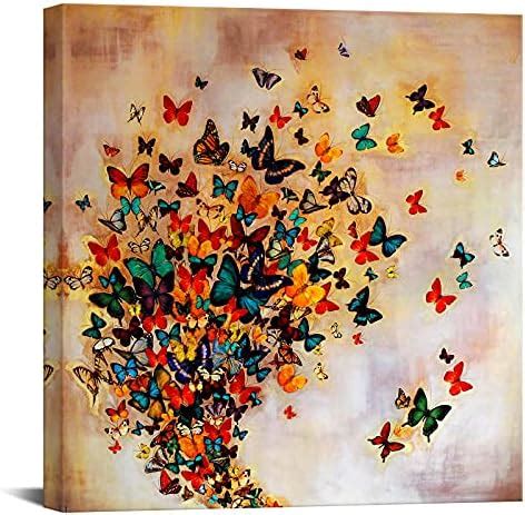 Canvbay Butterfly Canvas Wall Art Animal Insect Picture Prints Wall ...