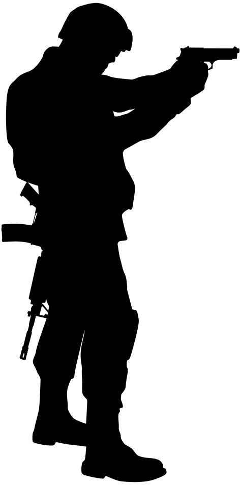 Soldier Silhouette Army Clip art - Soldier Silhouette Cliparts png ...