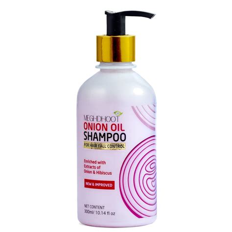 Buy Meghdoot Onion Oil Shampoo Enriched With Extract of Onion & Hibicus ...