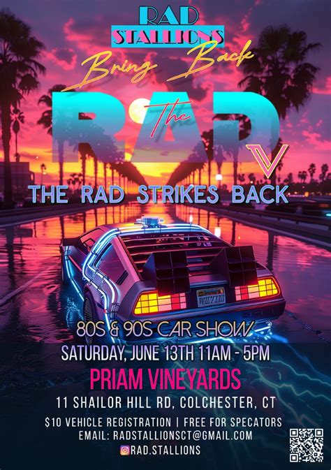 Bring Back The RAD V: The RAD Strikes Back - 80s & 90s Car Show, Priam ...