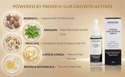Buy Proskire Intense Hair Growth Serum with Redensyl, Procapil, Anagain ...