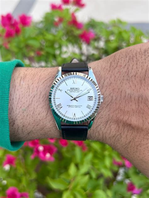 SEIKO DAYJUST: Silver Sunray – India Mods Watch