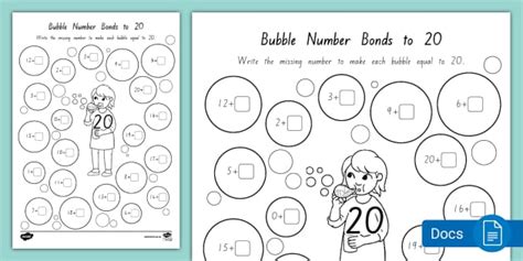 * NEW * Bubble Number Bonds to 20