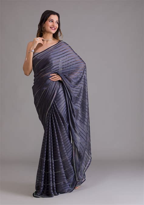 Grey Saree - Buy Grey Colour Sarees Online – Koskii