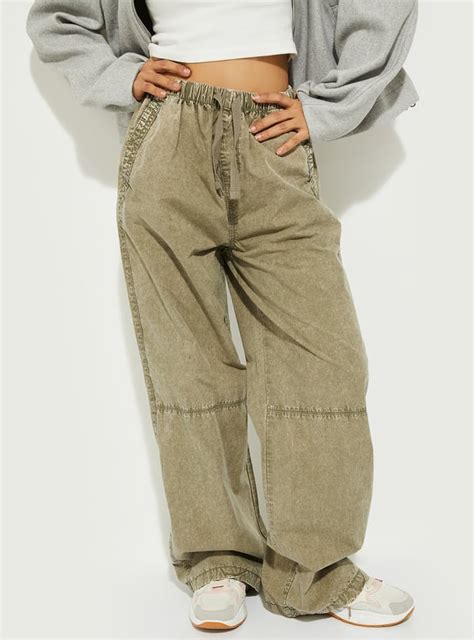 Buy URB_N Women Washed Wide Leg Trousers Online at just Rs. 1199.0 ...