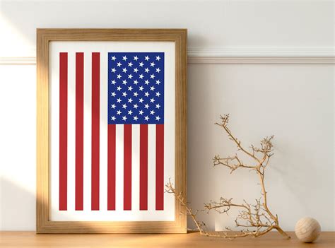 Usa Flag Printable American Flag Png Patriotic Wall Art American Flag ...