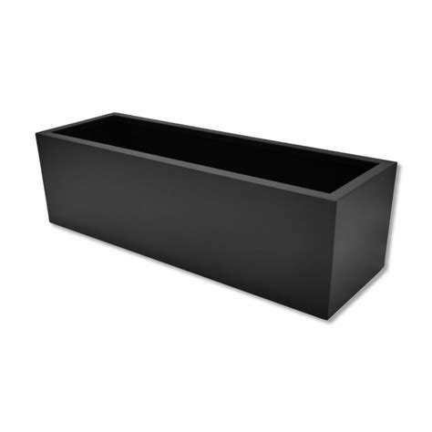 Black Rectangle Garden Planter | 3 Sizes - The Ideal Garden