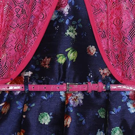 612 League a-line Girls' Dress (ILW17I52014_Navy_5-6 Years) : Amazon.in ...