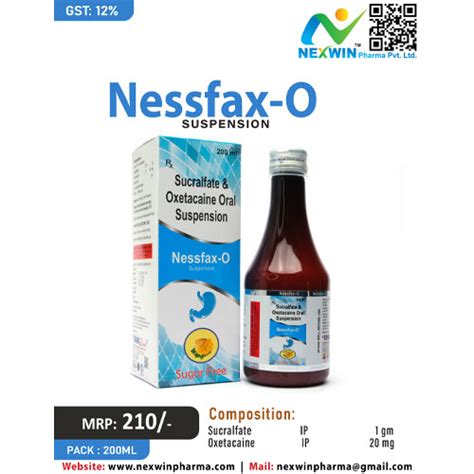 NESSFAX-O SUSPENSION Nexwin Pharma Pvt. Ltd.