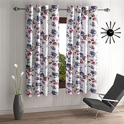 Buy Home Sizzler 2 Piece Garden Panel Eyelet Polyester Window Curtains ...