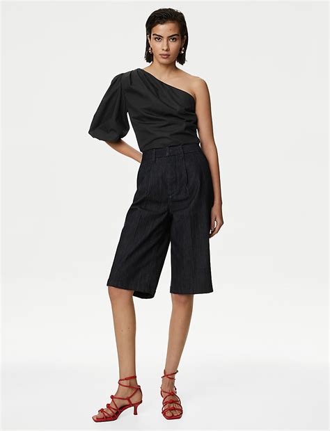 Buy Pure Cotton One Shoulder Blouse at Marks & Spencer