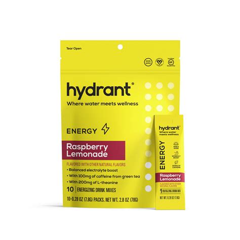 Buy HYDRANT Energy, Caffeine & L-Theanine Rapid Hydration Mix ...