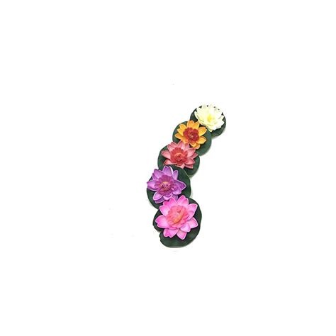 XIZHI 5 Pcs Artificial Floating Foam Lotus Flower | Ubuy India