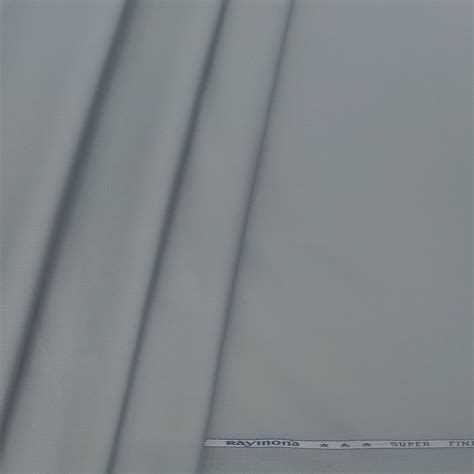 Trouser Fabric Raymond Pure Cotton Plain Lycra Color Dolphin Grey - ManTire