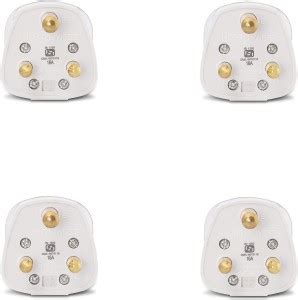 Wipro North West 16A 3-Pin Plug Top (Pack of 4) Three Pin Plug Price in ...