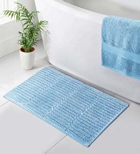 Buy Obsessions Soft & Plush Bath Mat | Aqua | Quick Dry, Stain & Skid ...