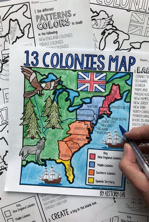 Map Of The Thirteen Colonies Worksheet - Worksheet Activity Sheets