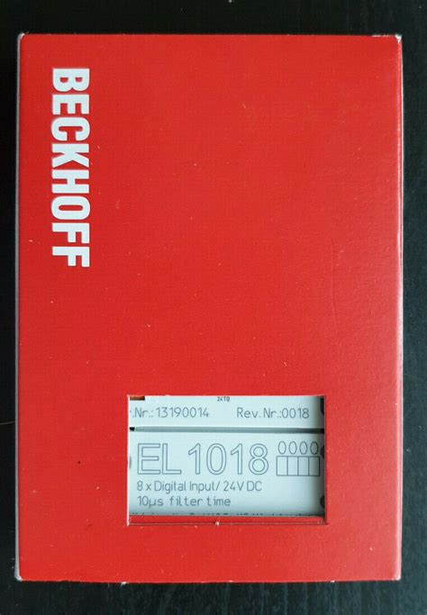 Beckhoff EtherCAT 8-Channel Digital Input Module India | Ubuy