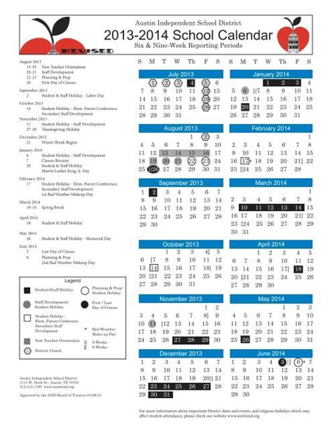 Take A Look At Austin ISD's Newly Approved Calendar For The, 43% OFF