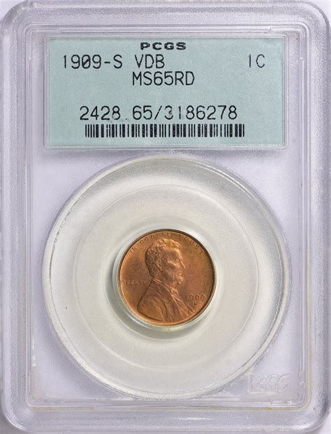 1909-S Lincoln Cent V.D.B. PCGS MS-65 RD OGH (Item 1770045 ...