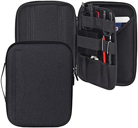 GadgetBite iPad Bag Carry Case EVA Hard Shell Travel Bag Double Layer ...