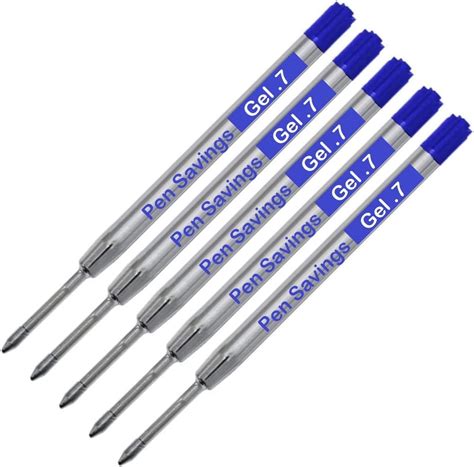 Amazon.com : 5 Pack, Pen Savings Gel Pen Refills Compatible with Parker ...