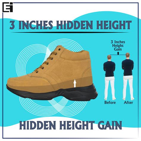 Eego Italy 3 Inch Hidden Height Increasing Casual Outdoor Sneakers Boo