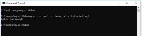 Image result for Import Database MySQL Command Line