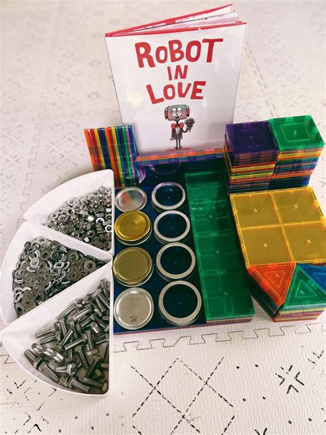 Invitation to Build a Robot in Love with Picasso Tiles + Loose Parts ...