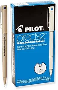 Pilot Precise Rolling Ball Pen, Extra Fine Point, Blue Ink, Dozen Box ...