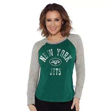 Women's G-III 4Her by Carl Banks Green/Heather Gray New York Jets ...