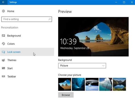 Image result for Customize Windows 10 Lock Screen