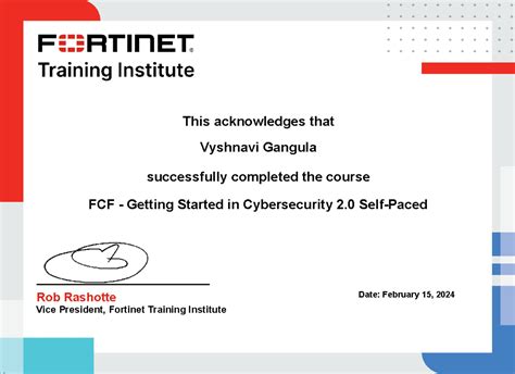 Fortinet intoduction to cyber security 1) - Computer Engineering - This ...