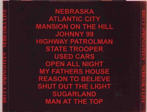 Image result for Springsteen Live Nebraska