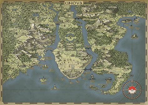 Pokemon Unova Map