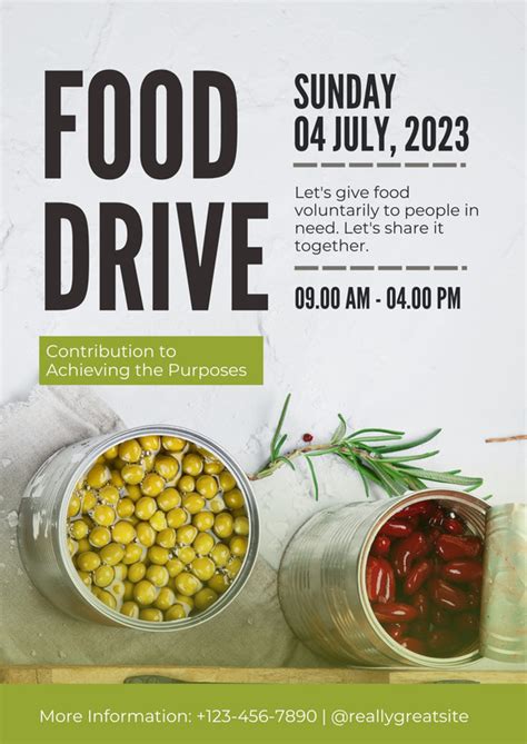 Page 2 - Free food drive flyer templates to edit and print | Canva