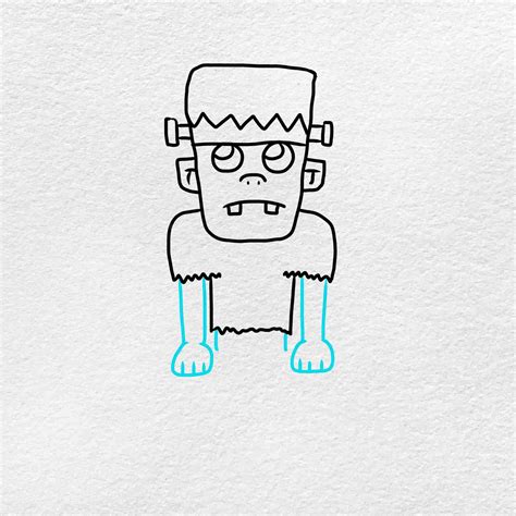 Easy Frankenstein Drawing - HelloArtsy