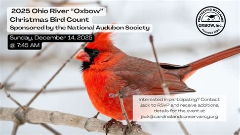 2025 Ohio River "Oxbow" - Christmas Bird Count, Oxbow Nature ...