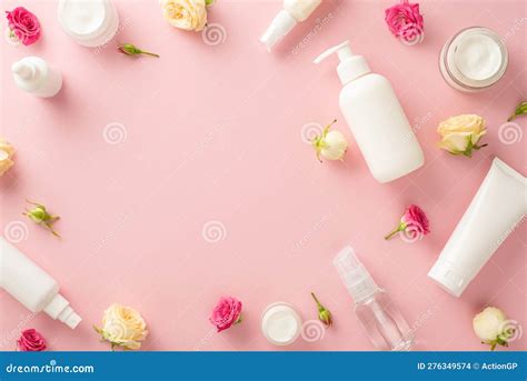 Elegant flat lay of high-end moisturizers and eye creams
