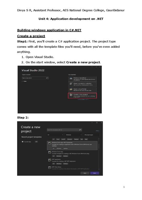 Unit 4 Application development on dot net - Unit 4: Application ...