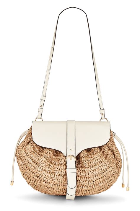 Ulla Johnson Paloma Ruched Convertible Shoulder Bag in Limestone ...