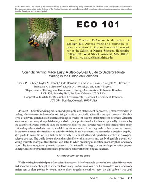 Image result for Science Writing Examples