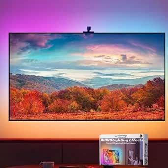 Buy Glowings TV LED Backlight with Camera for 55-65 inch Screens, 13Ft ...
