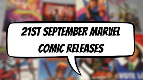 21st September Marvel Comic Releases – The Comic Book Sanctum