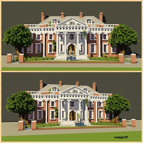 Georgian Mansion | Minecraft Building Ideas