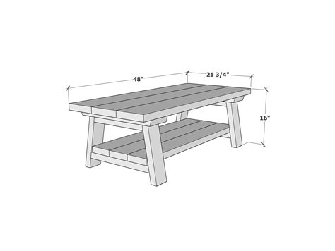 Homestead Coffee Table - Free DIY Furniture Plans | Ana White
